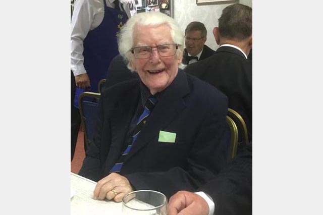 Charlie Lawrie, age 86 on visit to Lodge beresford Pierse, N. Yorkshire 2017