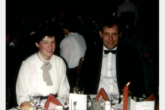 Hilda & Ray Newton attending the 250th Anniversary Dinner of the G.L. of Scotland at Hopetoun House in 1986